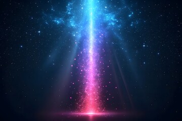 abstract background with glowing stars