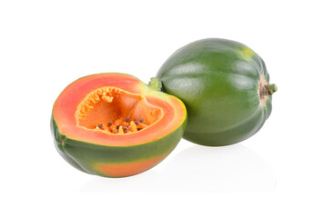 Papaya isolated on white background