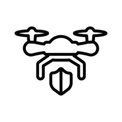 Drone security icon