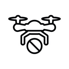 Drone forbidden icon