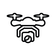 Camera drone icon