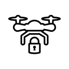 Drone lock icon