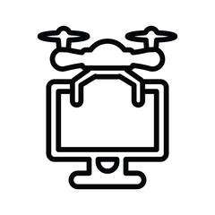 Drone monitoring icon