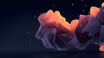 intelligence artwork featuring colorful data inspired forms and smooth flowing transitions