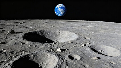 Space Perspective: Earth Viewed from the Lunar Surface