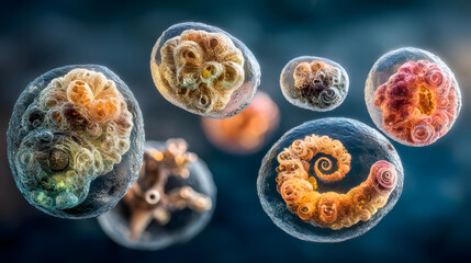 AI art background showcasing layered textures and expressive digital creativity