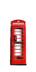 Obraz premium Red British Telephone Booth Very good content.