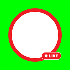 ive icon red color template design on greenscreen background