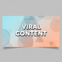 Obraz premium Viral Content graphic design template