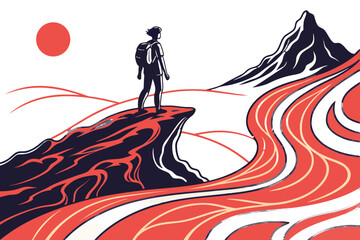 Volcanic Landscape Concept