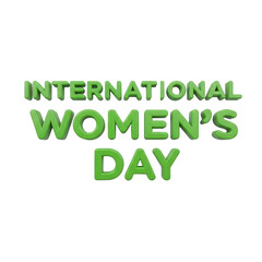 International Women's Day text effect