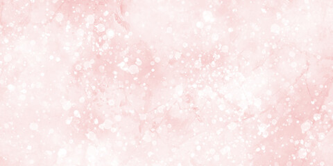 Lovely soft pink grunge watercolor texture with bokeh and bubbles effect background. light pink watercolor texture, gentle gradients and flowing brush strokes. light pastel shades blending naturally.