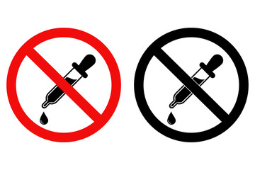 No artificial flavor icon sign, Artificial flavor free symbol, Natural product. Flat vector illustration design