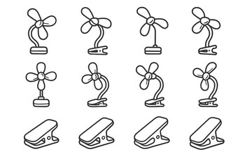 Tilt vector underside boundary highlight contour icon shading fan rod clip