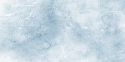Obraz premium Abstract grunge watercolor background in soft light blue and pale cyan tones, with irregular splashes, ink blots. blue marble texture. blue ice on watercolor and snow. 