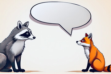 キツネとタヌキの会話