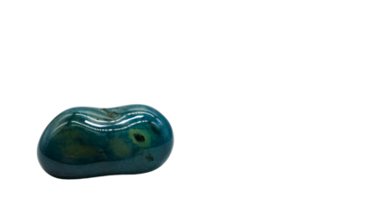 青メノウ 磨き石 マクロ撮影 背景透過素材