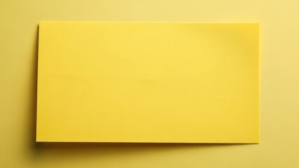Yellow Envelope on a Yellow Background.