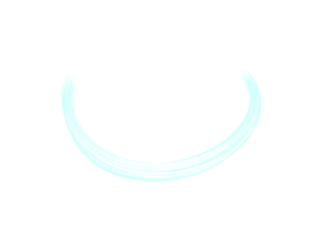 Abstract light lines background vector glow effect curved trail on transparent backdrop dynamic motion art blue color