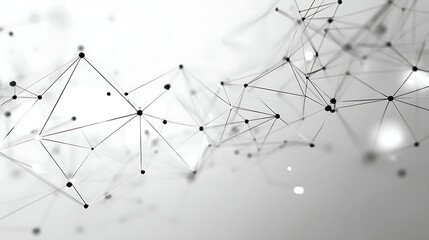 Modern network connections and data exchange visualization