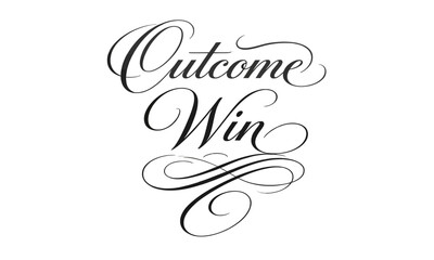 Motivational Achievement Quote Calligraphy &ndash; Success Concept Vector