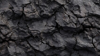 Dark, Cracked Rock Texture