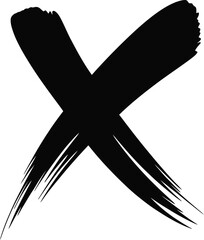Bold black x mark