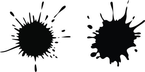 Abstract paint splashes

