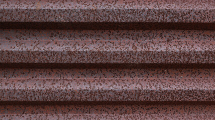 Rusted corrugated metal sheet texture background