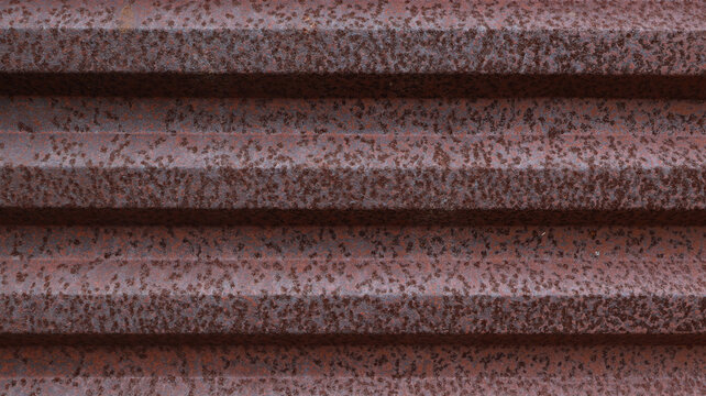 Rusted corrugated metal sheet texture background - Powered by Adobe