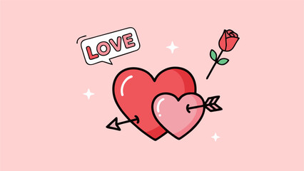 icon vector design for valentine day