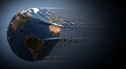 Global Economic Instability Abstract Background