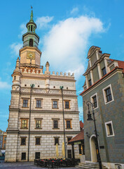 Obraz premium Town Hall, historic Old Town, Poznan, Poland, Europe