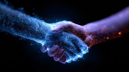 Digital brain with blue electric energy - AI artificial intelligence and neural network concept