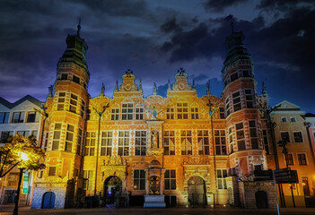 Old baroque style great armory Gdansk, Poland