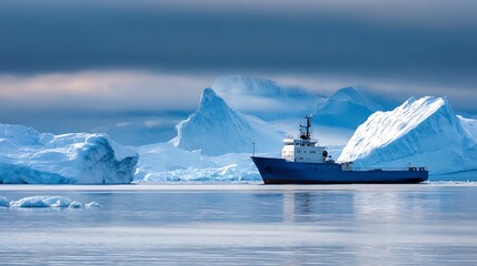 Greenland Arctic Iceberg Ship Polar