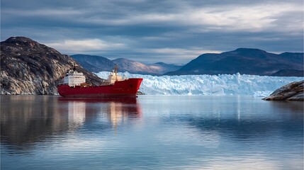 Greenland Arctic Iceberg Ship Polar