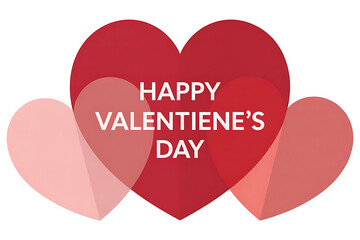 Valentines day graphic with hearts and text