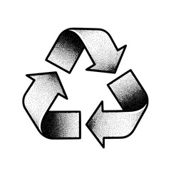 Recycle symbol. Recycle environment symbol - vector illustration. Transparent background SVG version.