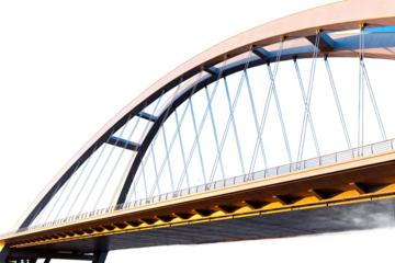 Modern Suspension Arch Bridge Structure