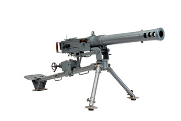 Fototapeta premium Heavy machine gun with tripod mount