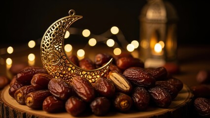 Dates with Crescent Decoration