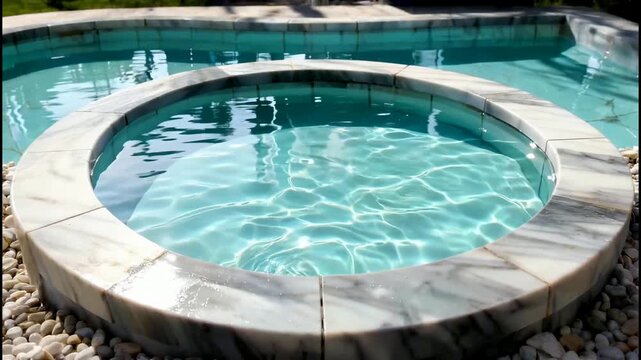 Luxury Spa Hot Tub Water Jets.