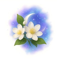 Beautiful blue water lily and white floral blossoms create a nature-inspired pattern with pink spring flowers and butterflies for a decorative summer art illustration