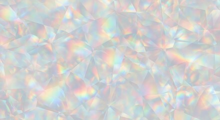 Pastel rainbow palette is used for a crystal prism distortion mesh with daylight shimmer. Dreamy surreal concept