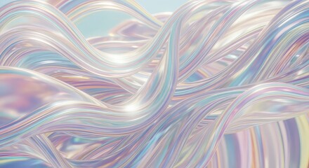 Liquid pastel mesh is designed with fluid abstract waves and bright daylight shimmer. Dreamy organic concept