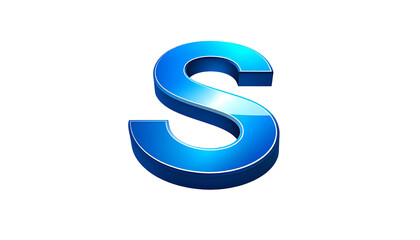 Obraz premium A 3D rendered uppercase letter 
