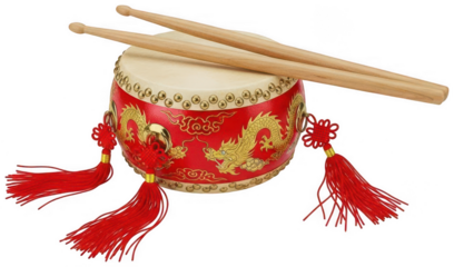 Chinese Drum png Asian Percussion cutout Dragon Drum png Traditional Instrument cutout Oriental Drum png Festival Drum png Cultural Drum png Red Drum