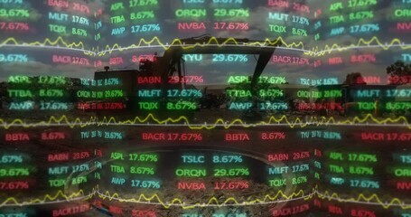 Animation of data processing over rubbish dump - Powered by Adobe