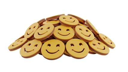 Pile of Smiley Face Cookies